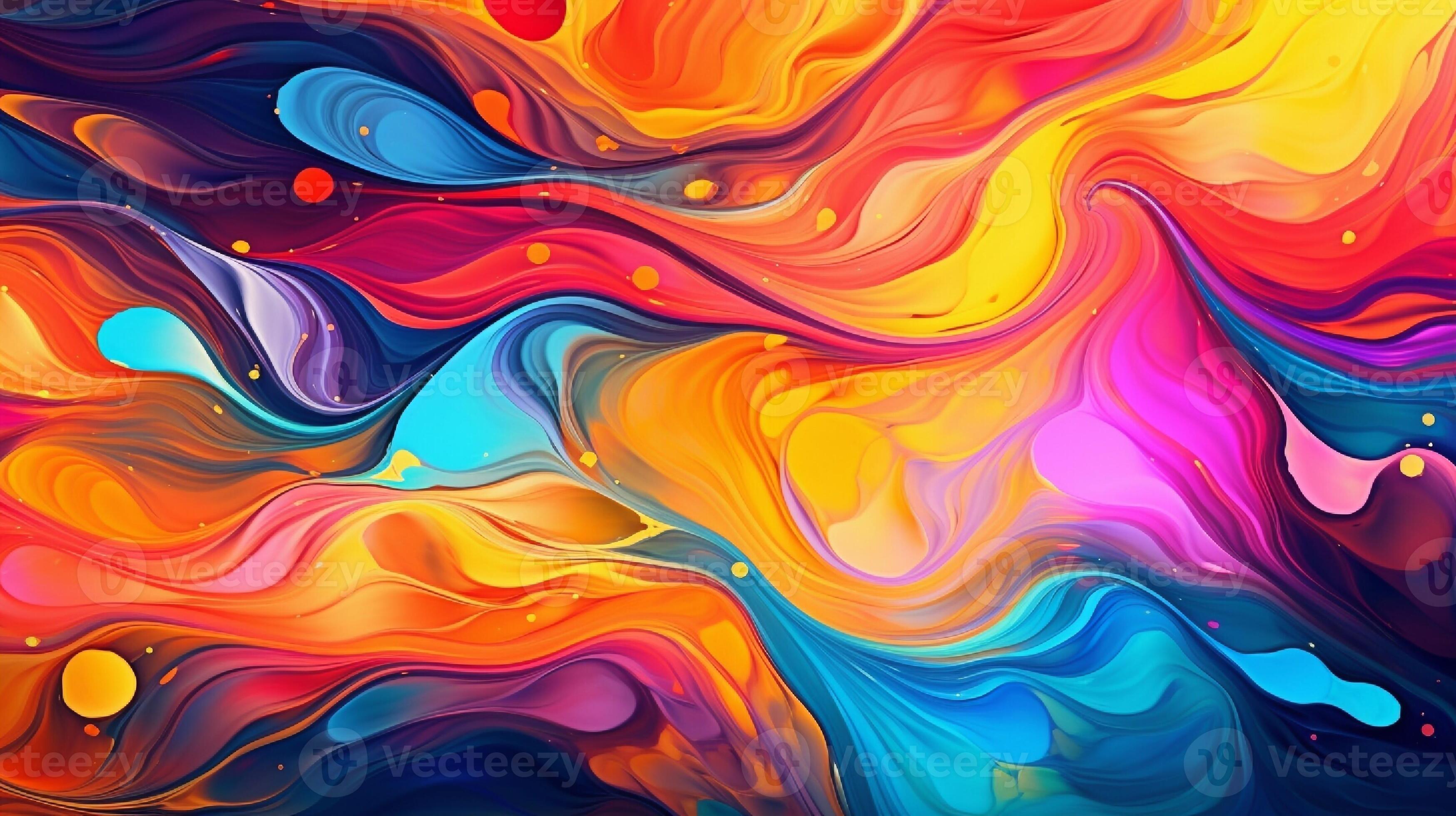 abstract background of colorful acrylic paint mixing in water 25531040