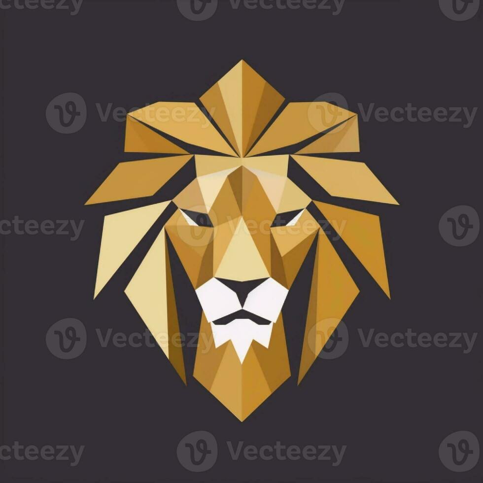 Lion head logo photo