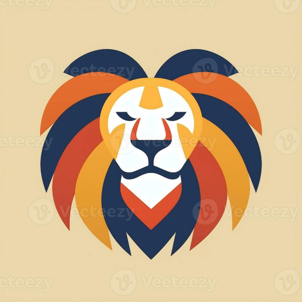 Lion head logo photo