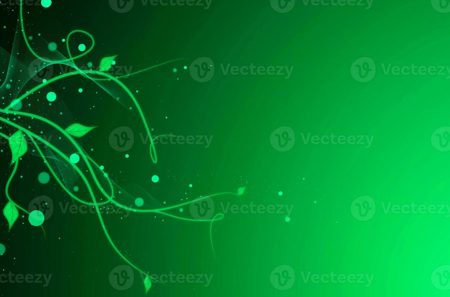 Abstract minimal background with green gradient photo