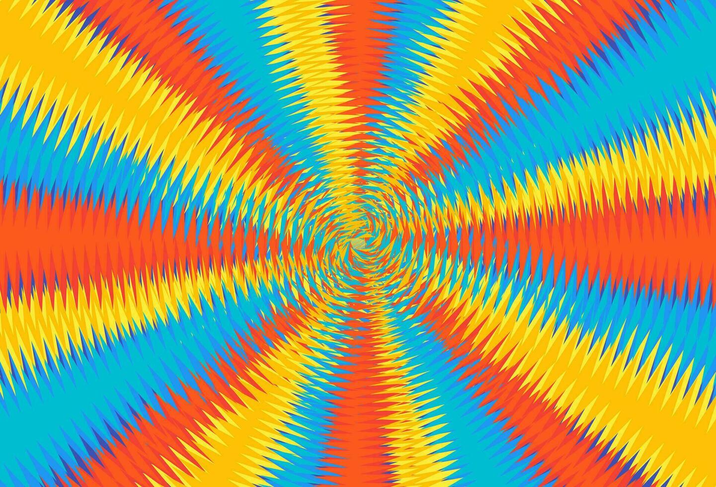 Abstract psychedelic spining retro burst background vector