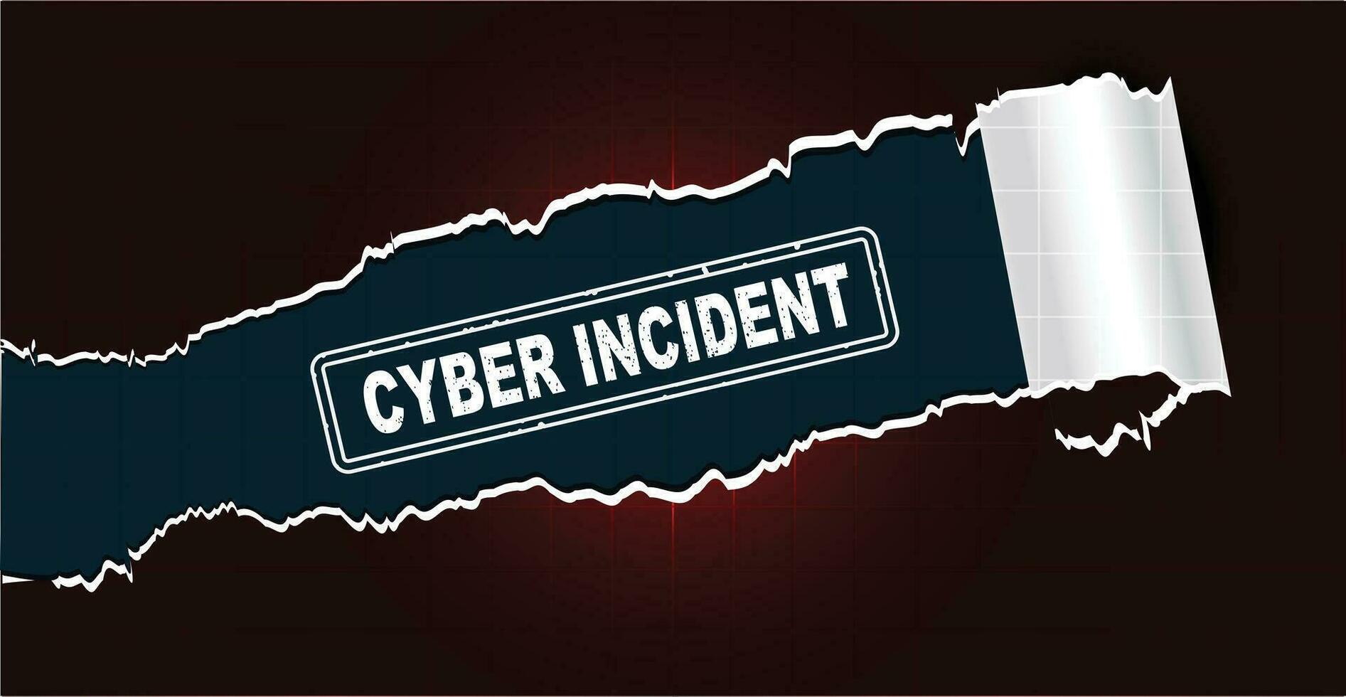 Cyber Incident security concept illustration vector