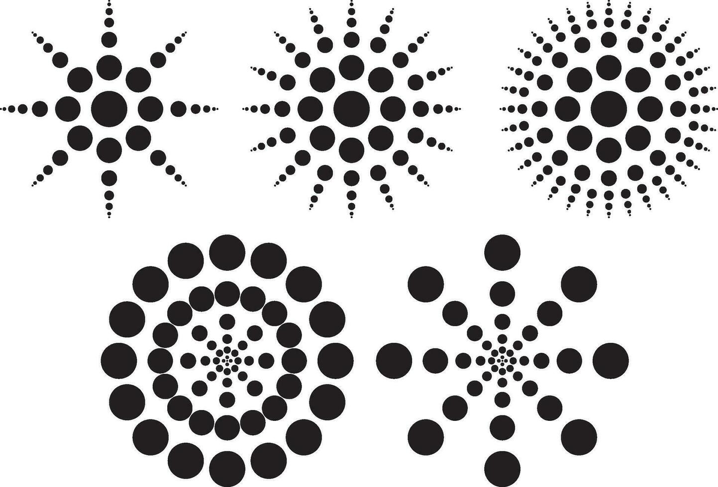 halftone circle vector texture