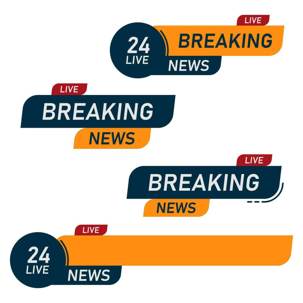 Breaking news TV sign, vector illustration