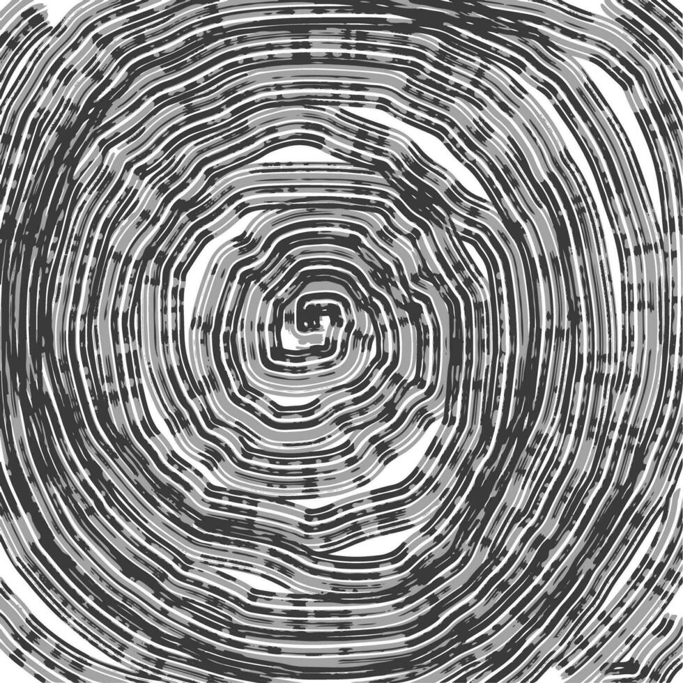 Black and white abstract, background, spiral circles. Spiral Striped Abstract Tunnel Background. Vector Illustration