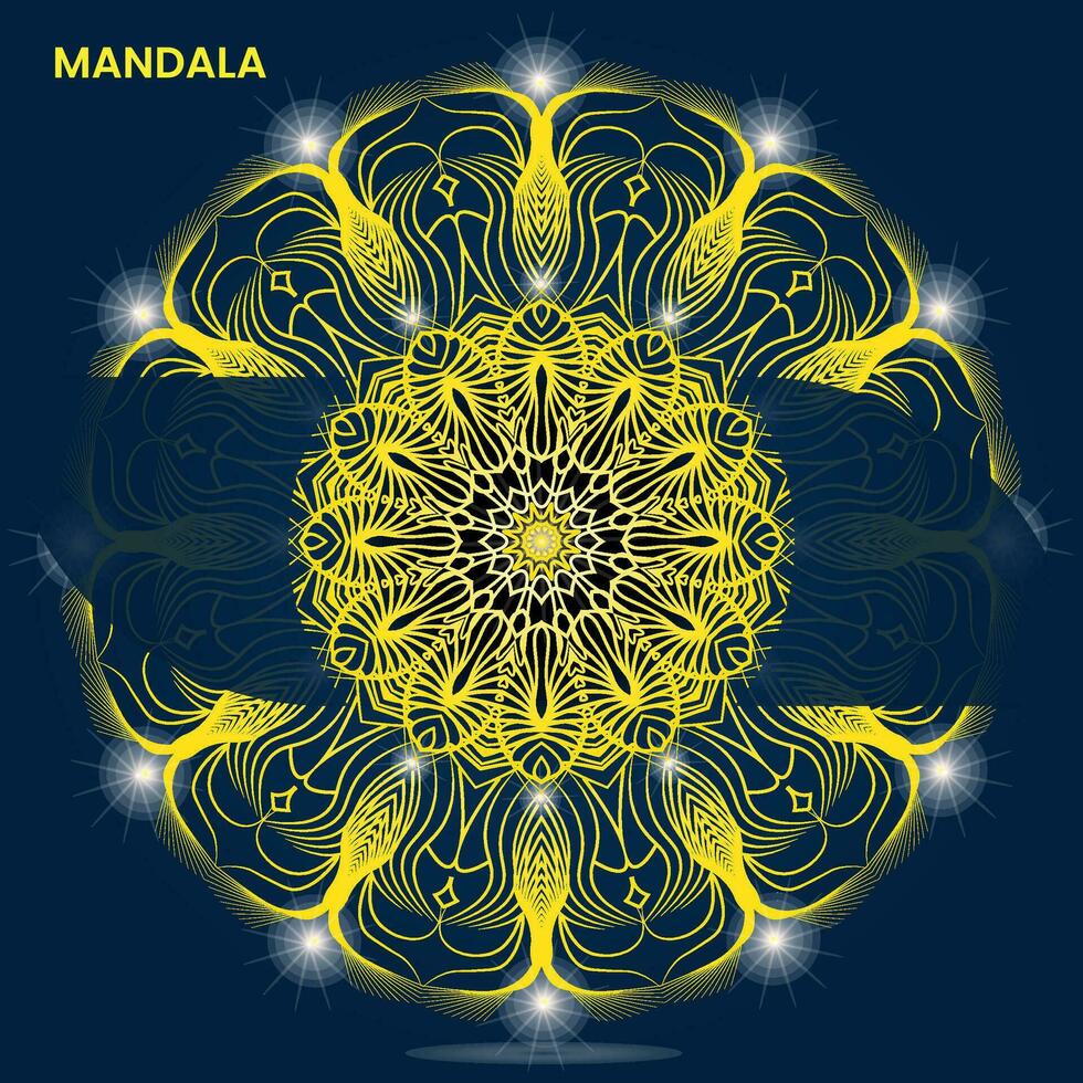 Mandala template for textile to print ready vector
