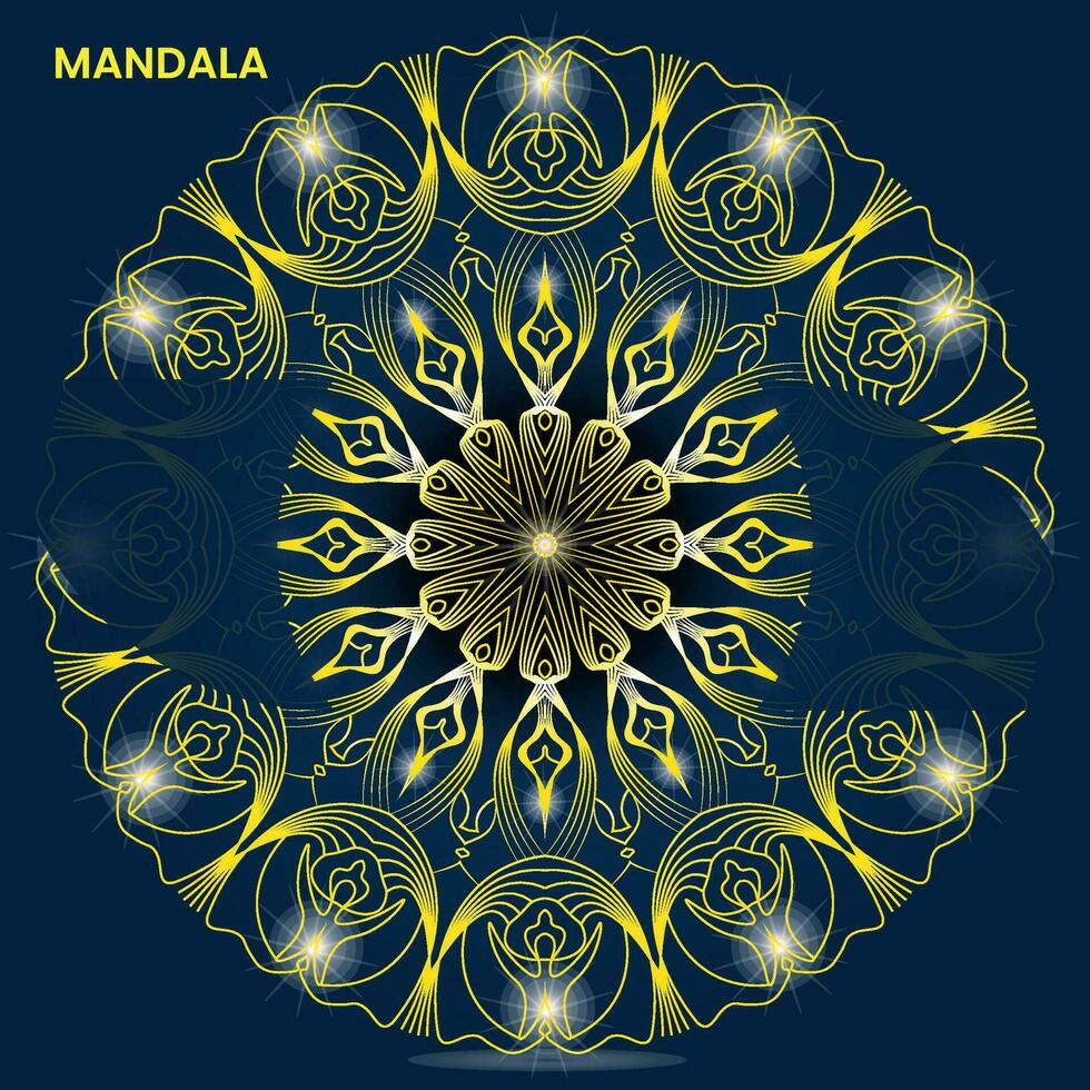 Mandala template for textile to print ready vector