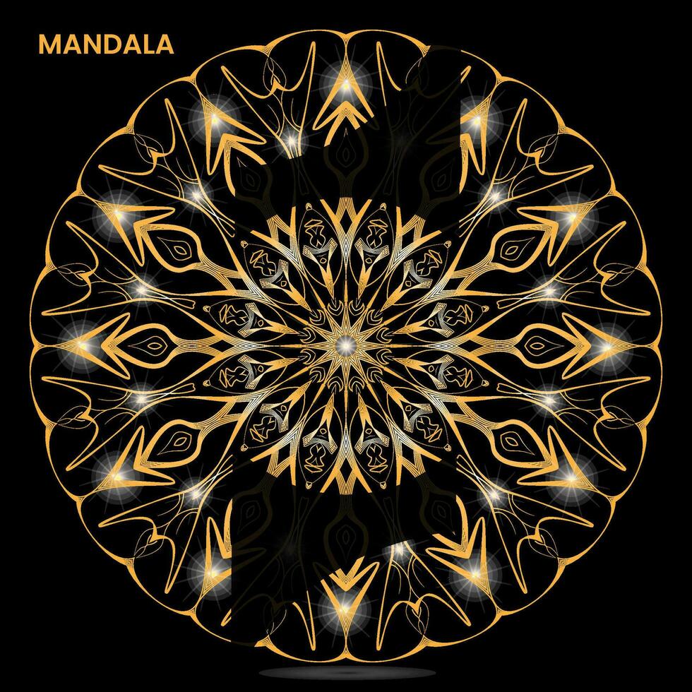 mandala modelo para textil a impresión Listo vector