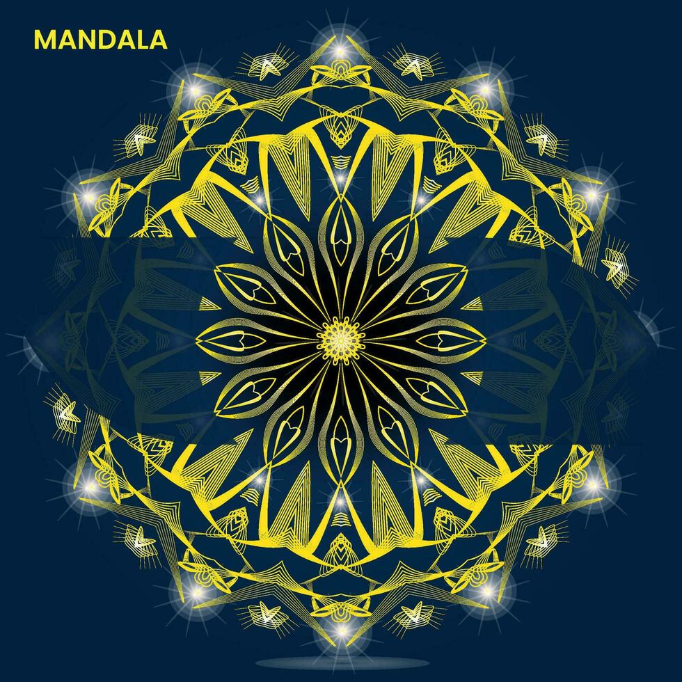 mandala modelo para textil a impresión Listo vector