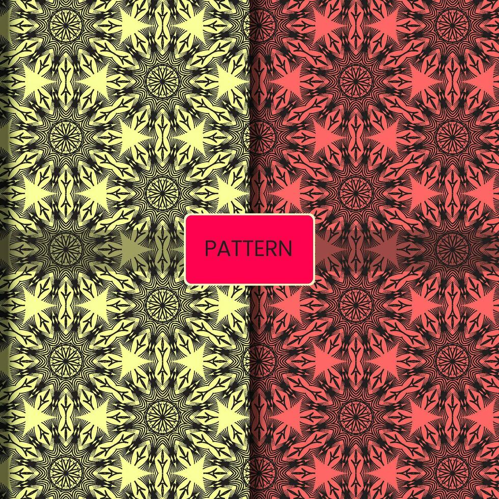 Pattern template for textile to print ready vector