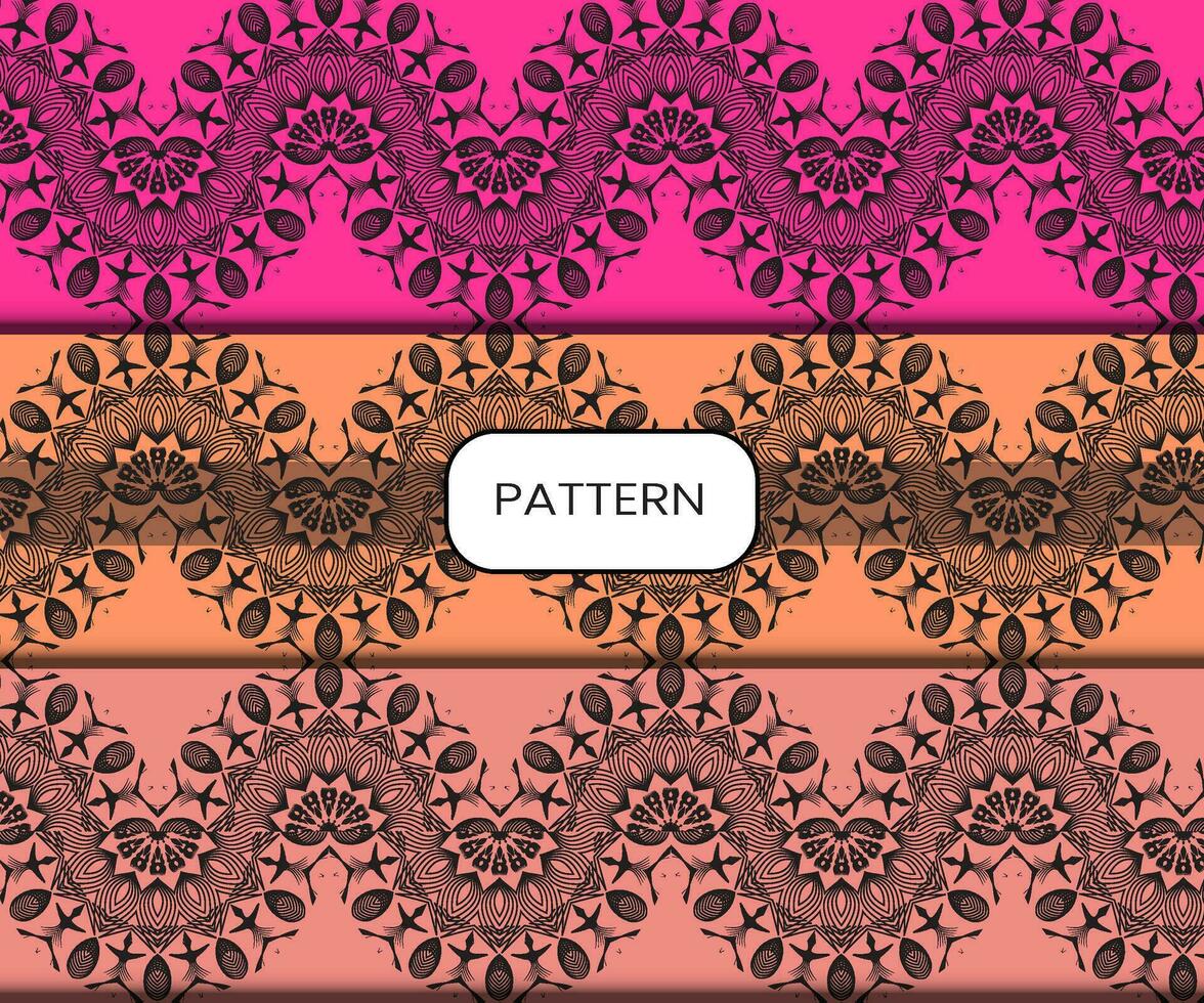 Pattern template for textile to print ready vector