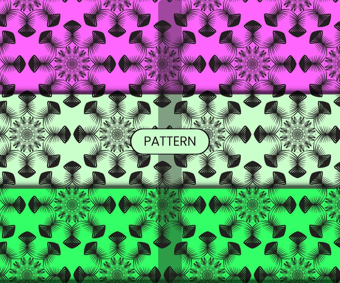 Pattern template for textile to print ready vector