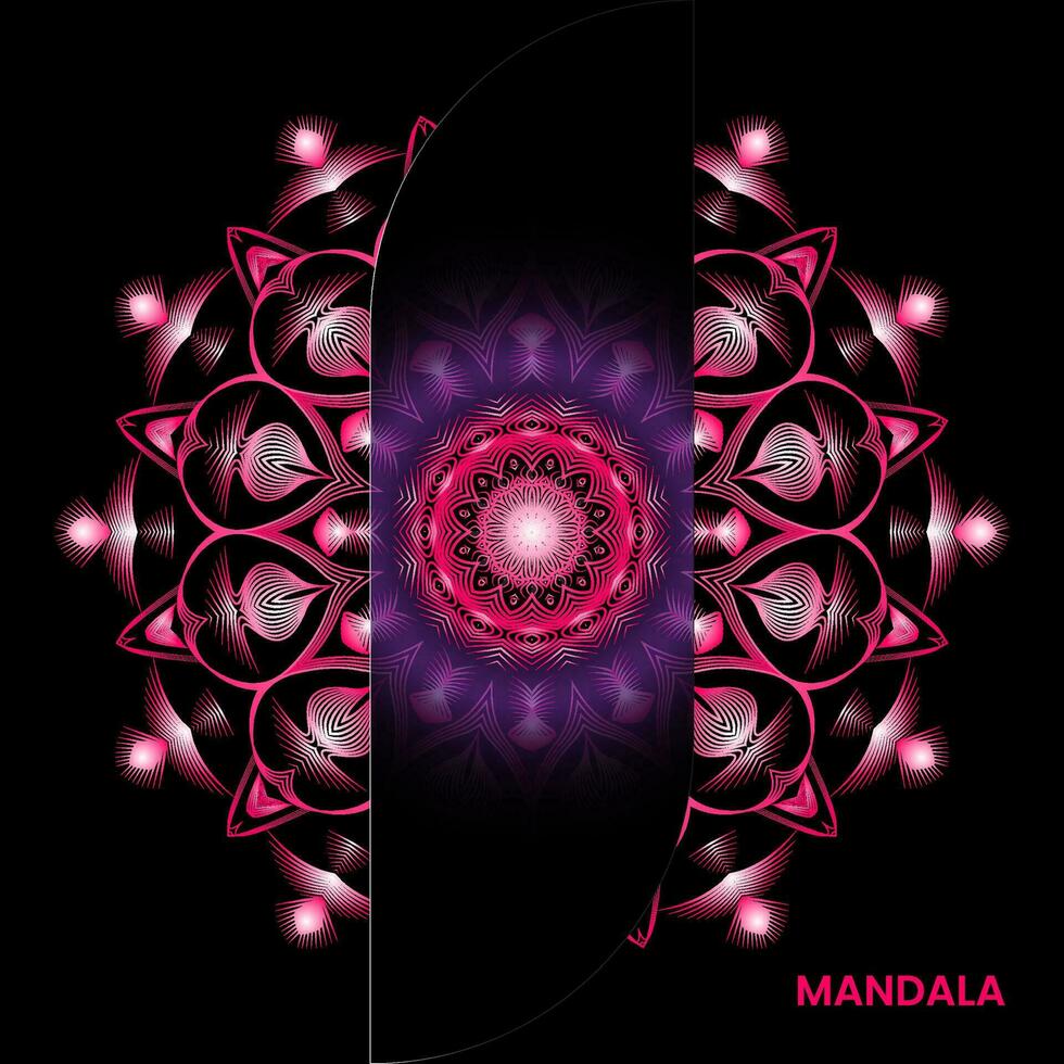 Mandala template for textile to print ready vector