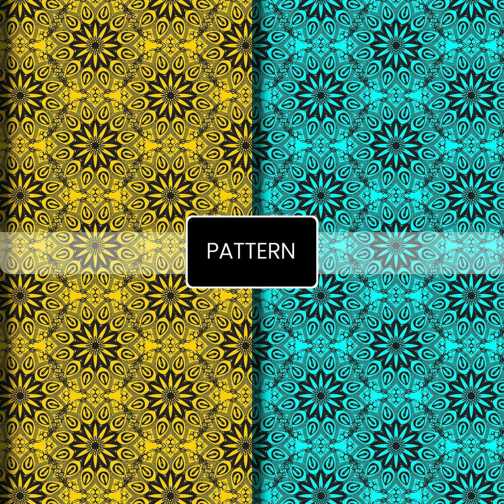Pattern template for textile to print ready vector