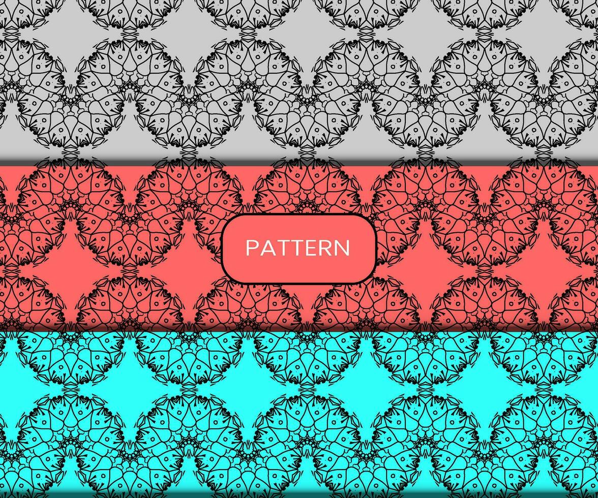 Pattern template for textile to print ready vector