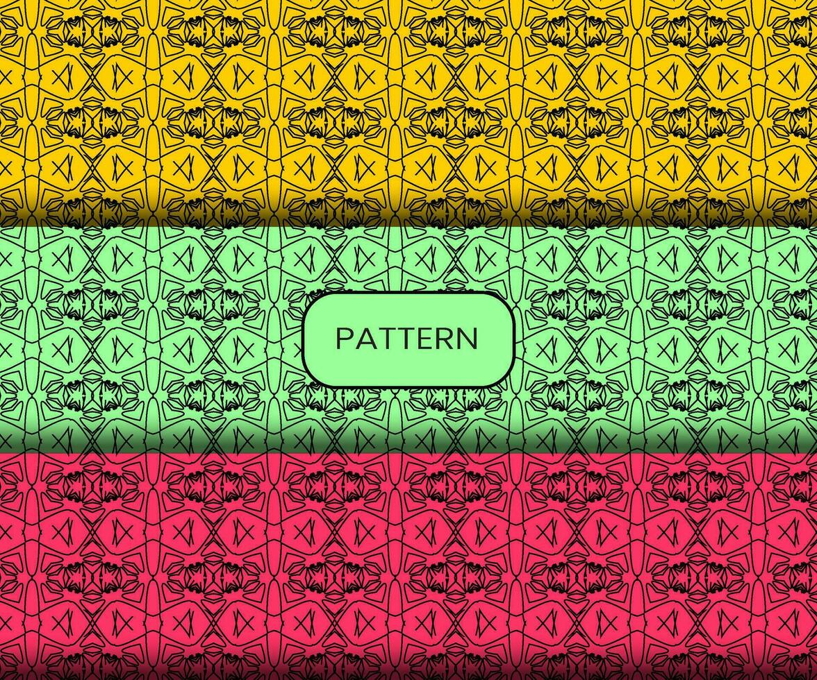 Pattern template for textile to print ready vector