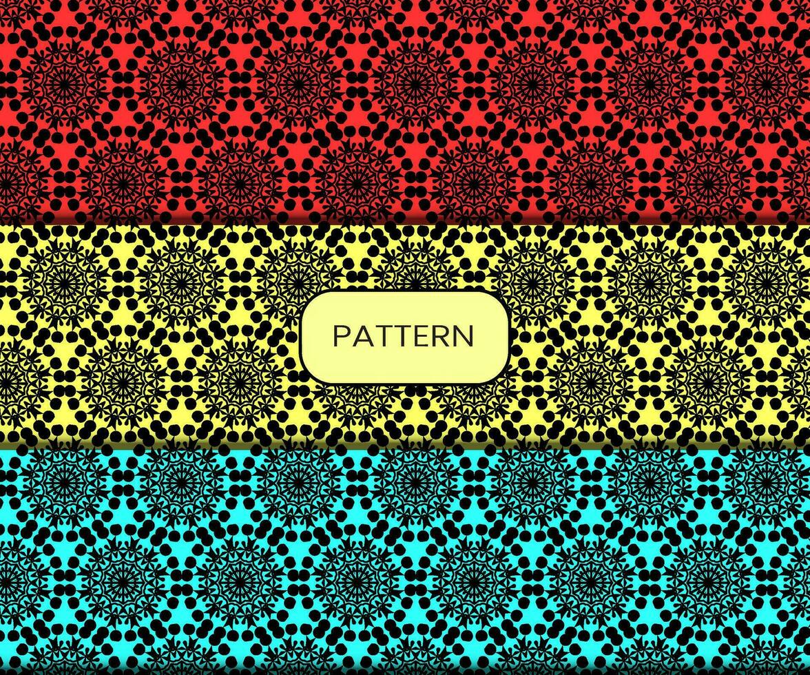 Pattern template for textile to print ready vector