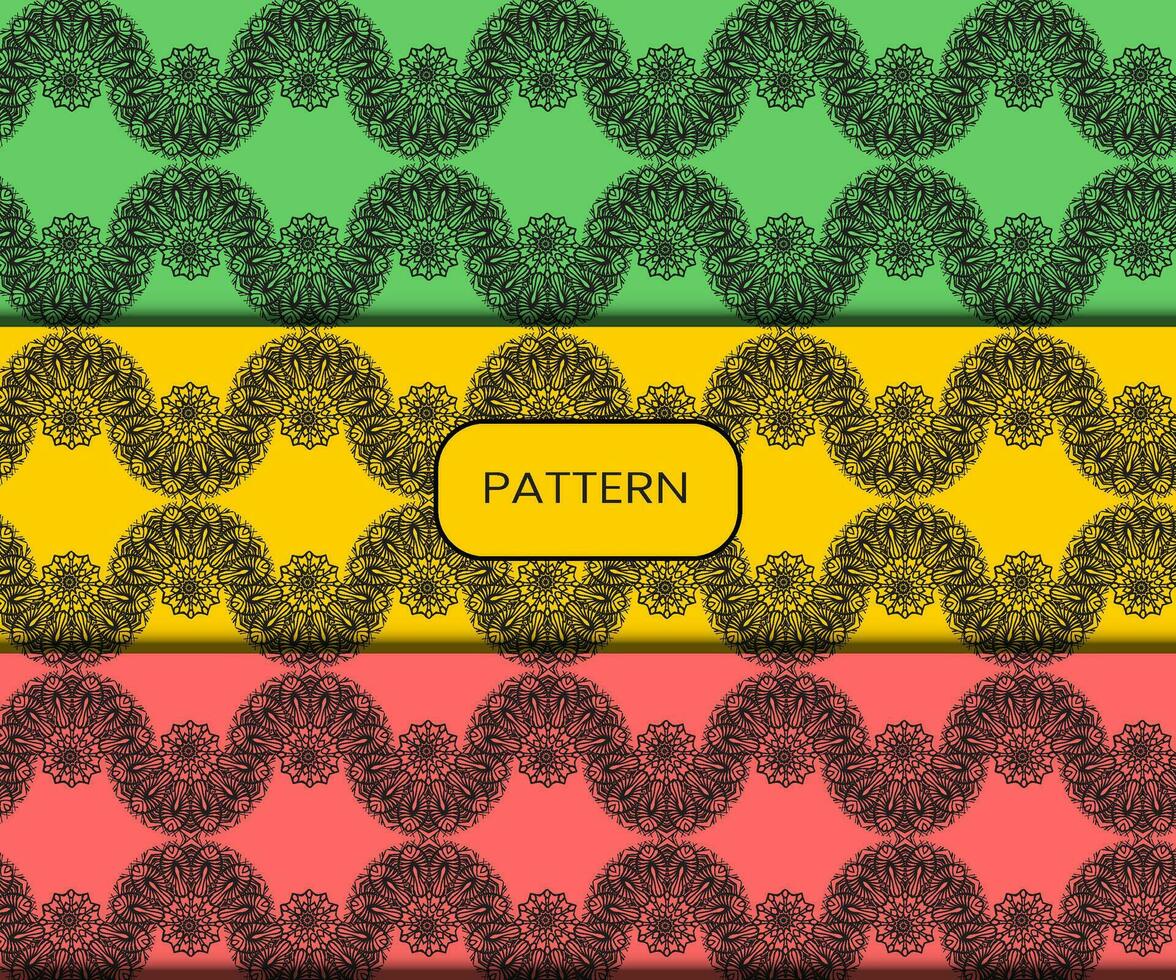 Pattern template for textile to print ready vector