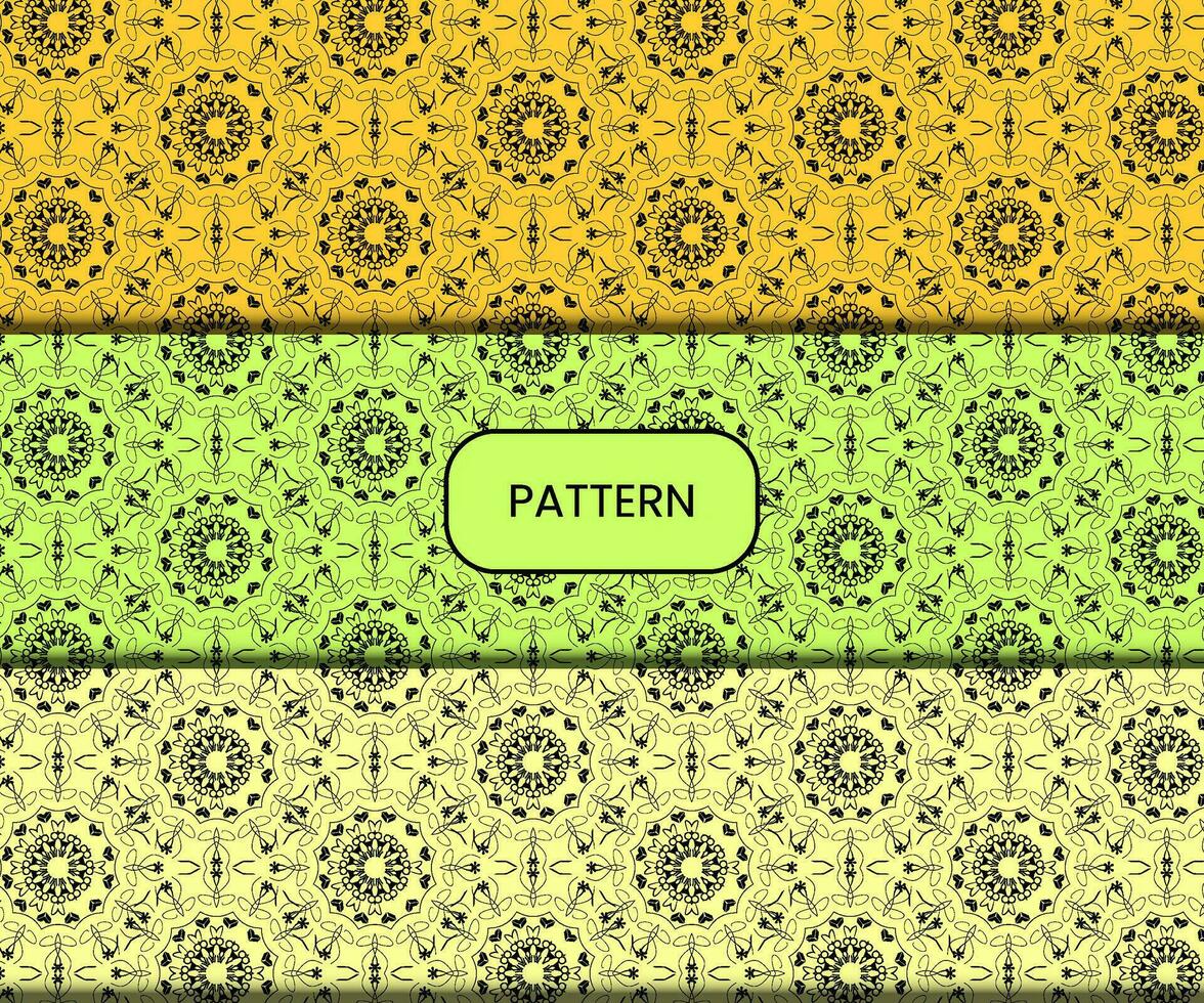 Pattern template for textile to print ready vector