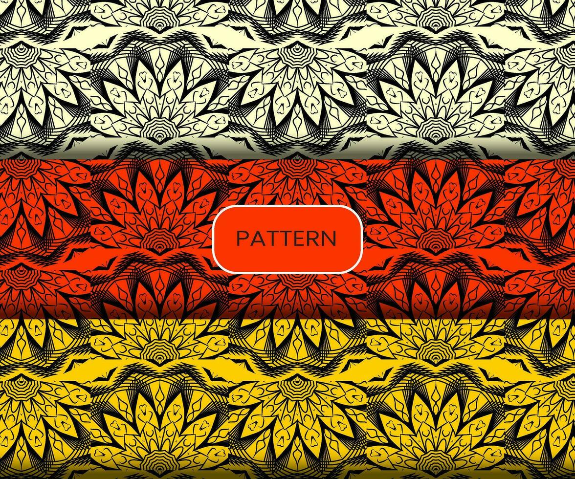 Pattern template for textile to print ready vector