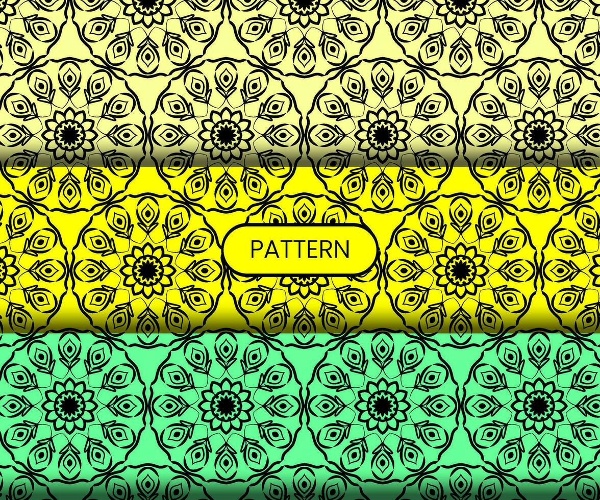 Pattern template for textile to print ready vector