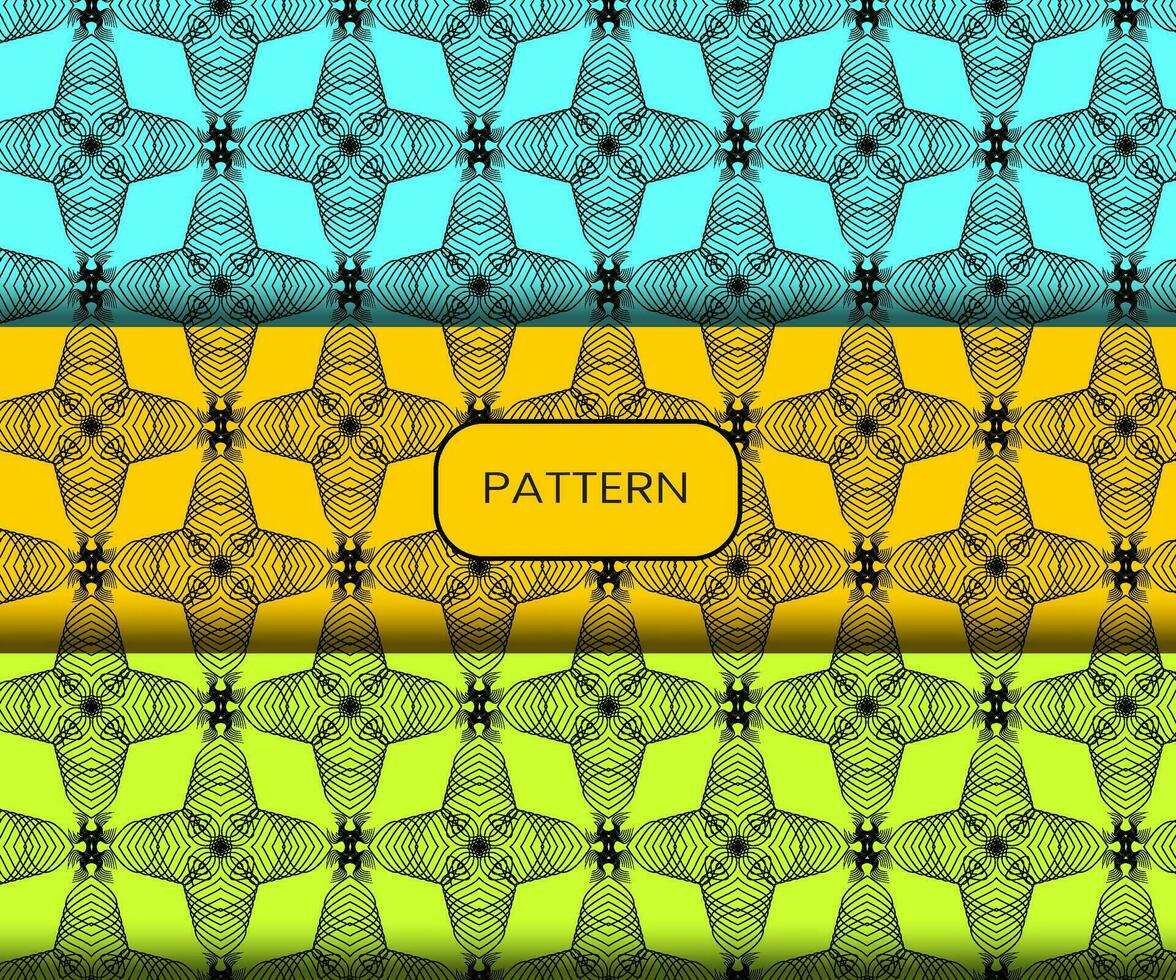 Pattern template for textile to print ready vector