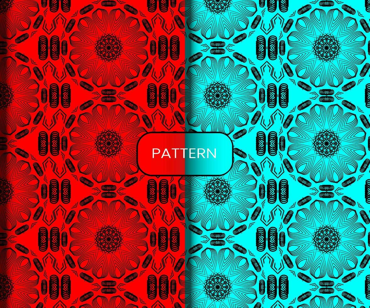 Pattern template for textile to print ready vector