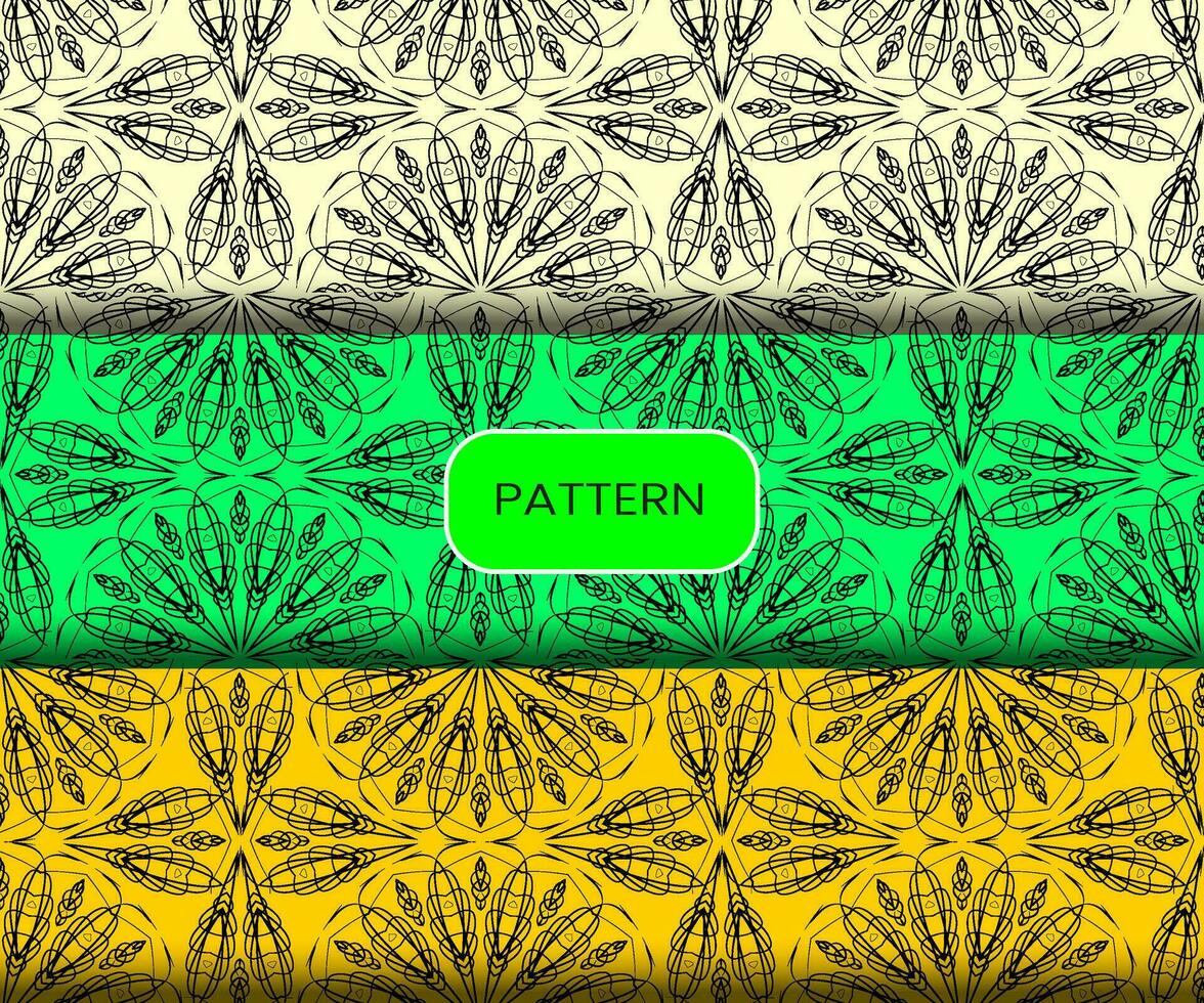 Pattern template for textile to print ready vector