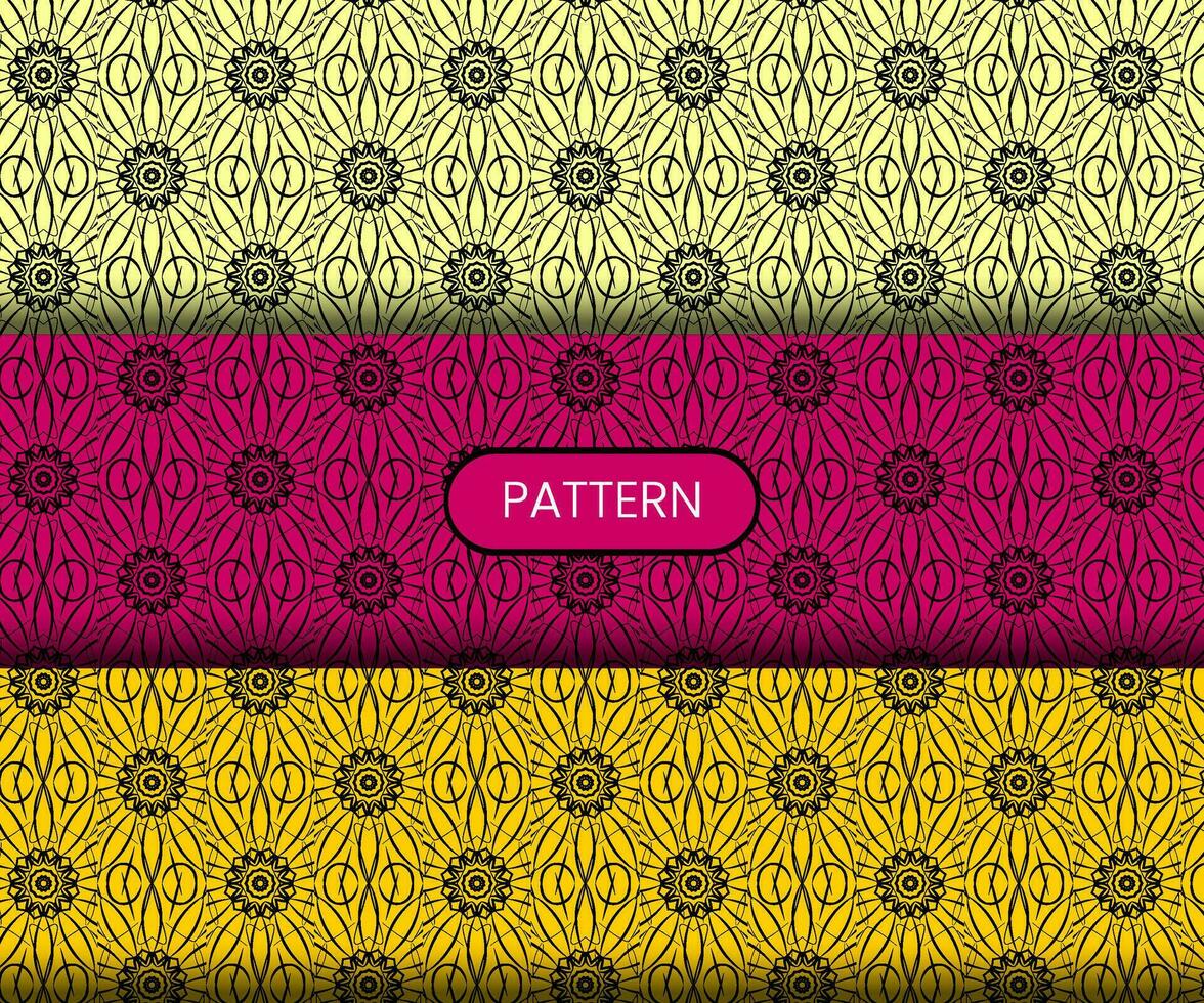 Pattern template for textile to print ready vector