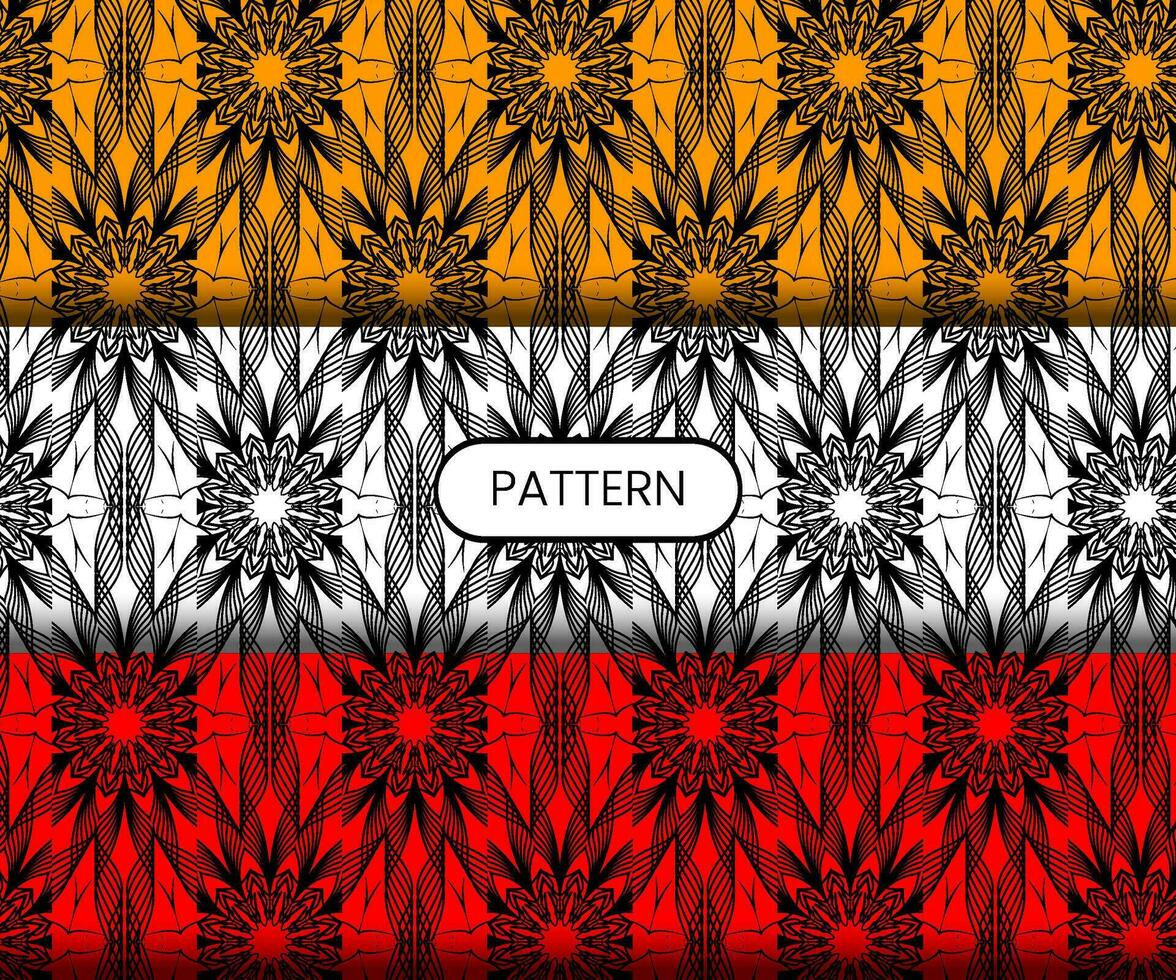 Pattern template for textile to print ready vector