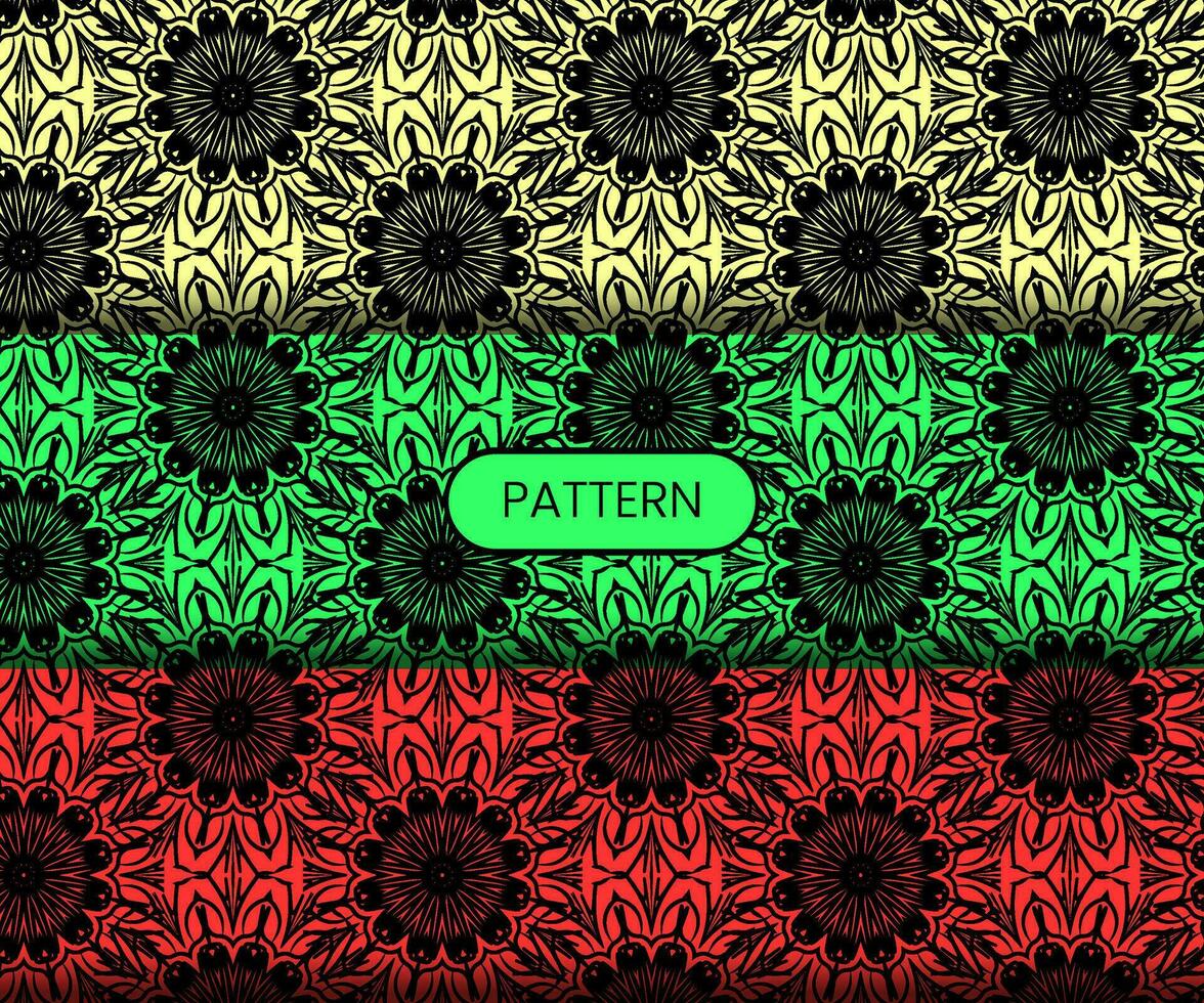 Pattern template for textile to print ready vector