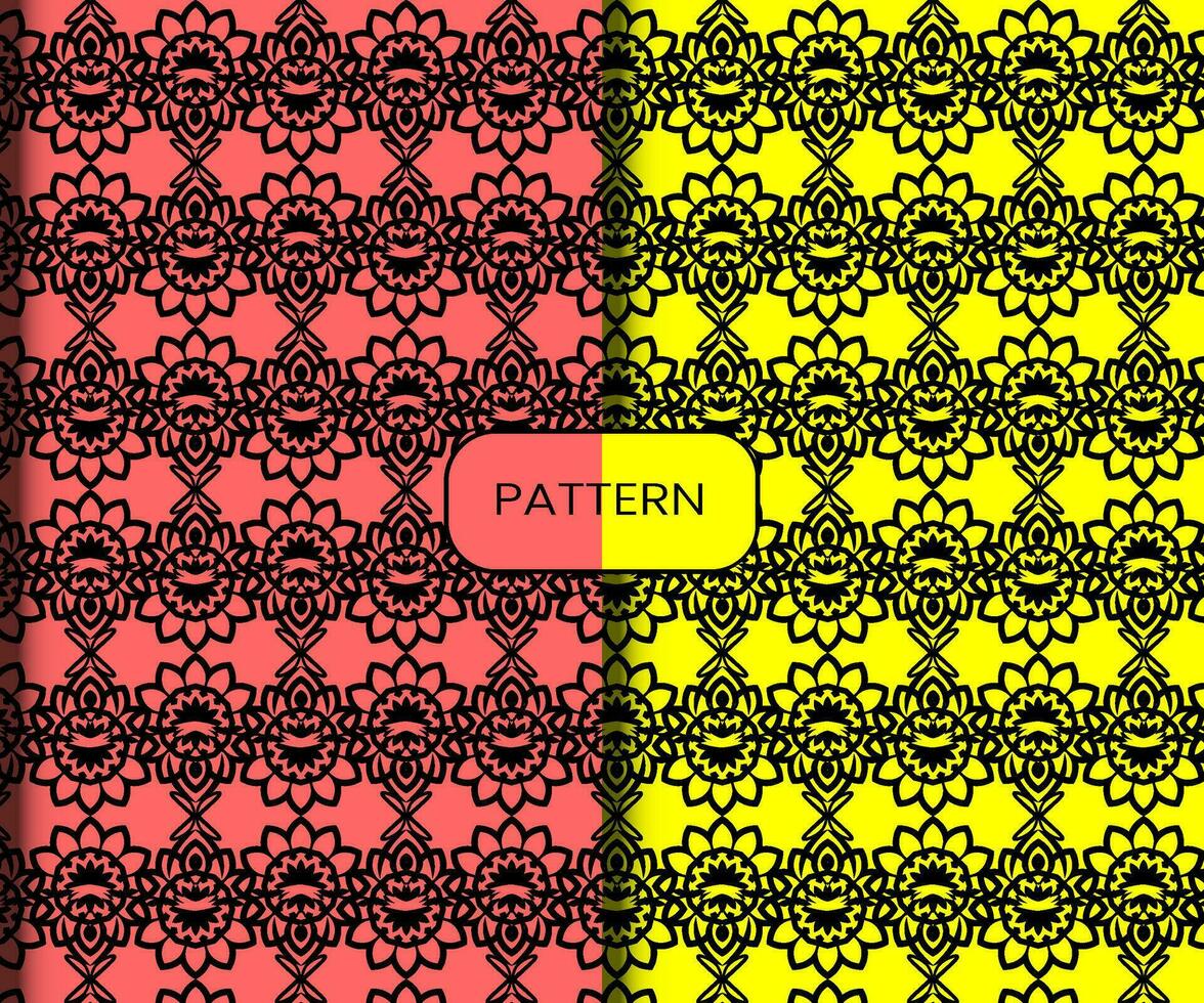 Pattern template for textile to print ready vector