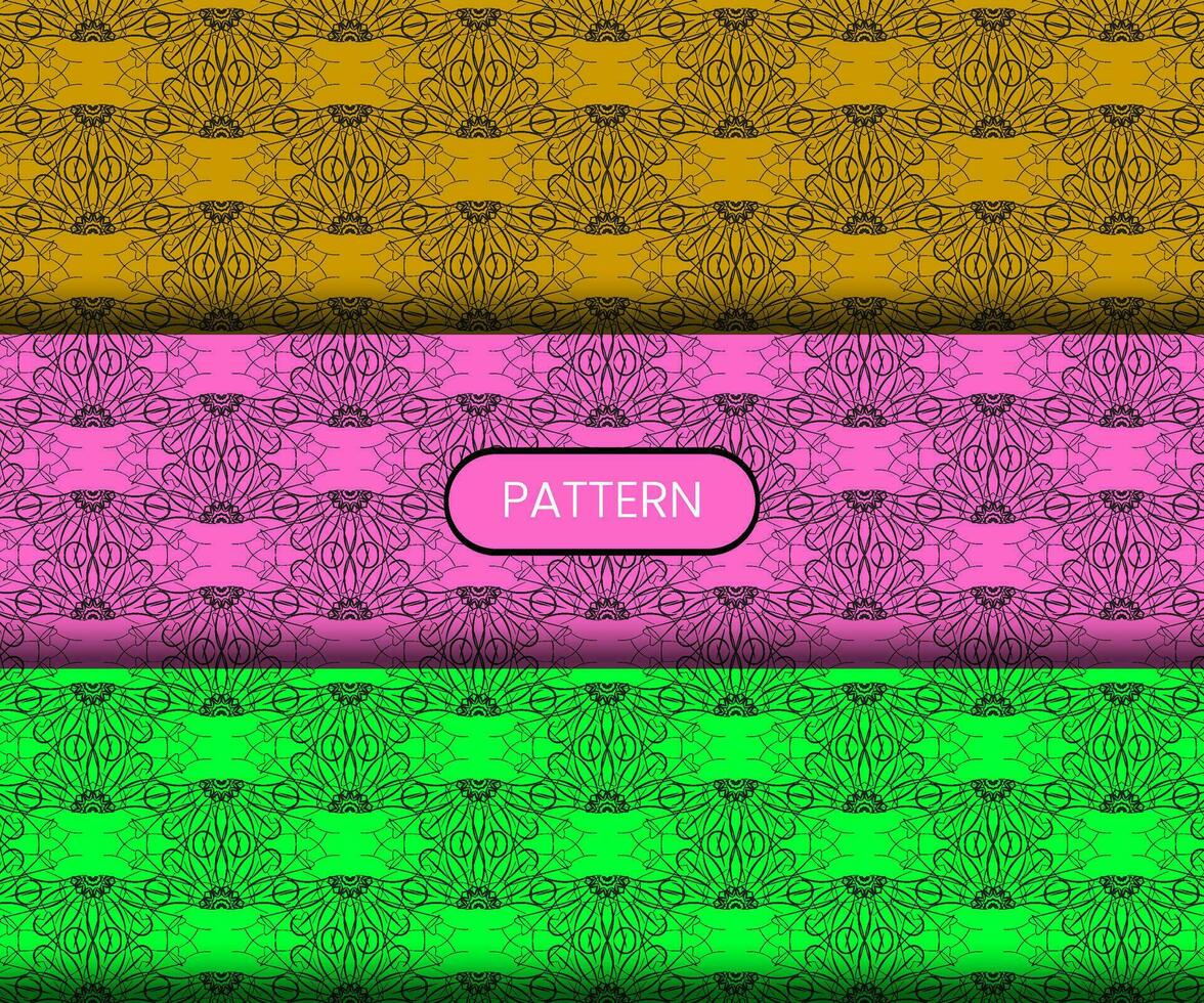Pattern template for textile to print ready vector