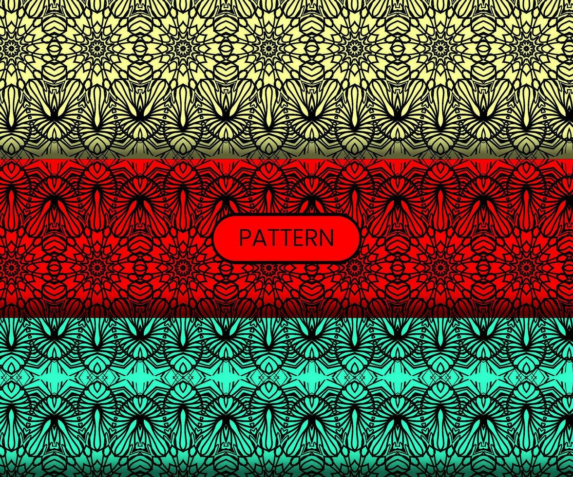 Pattern template for textile to print ready vector