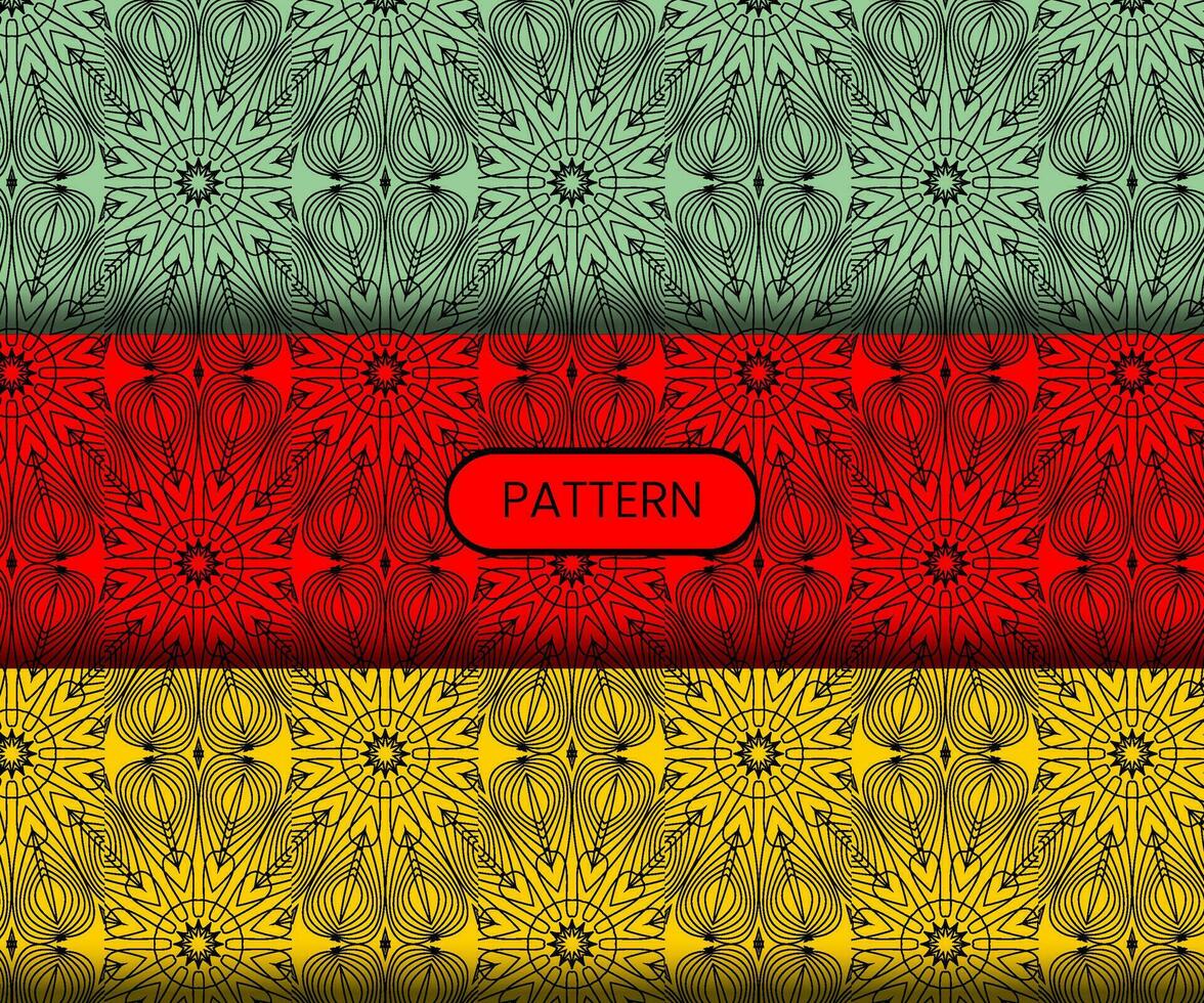 Pattern template for textile to print ready vector