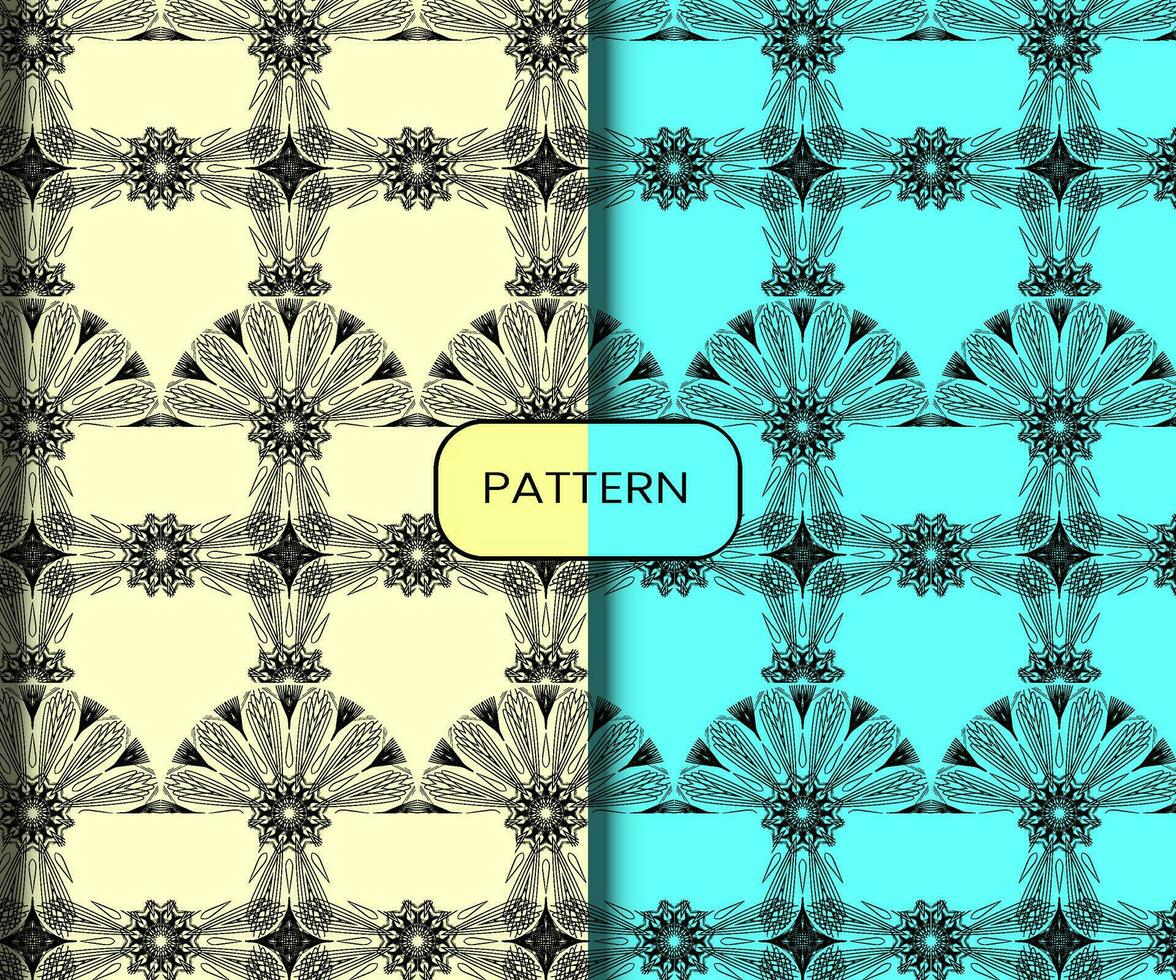 Pattern template for textile to print ready vector