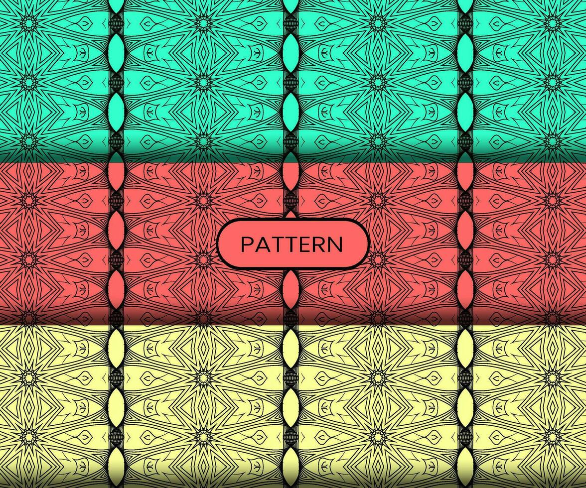 Pattern template for textile to print ready vector