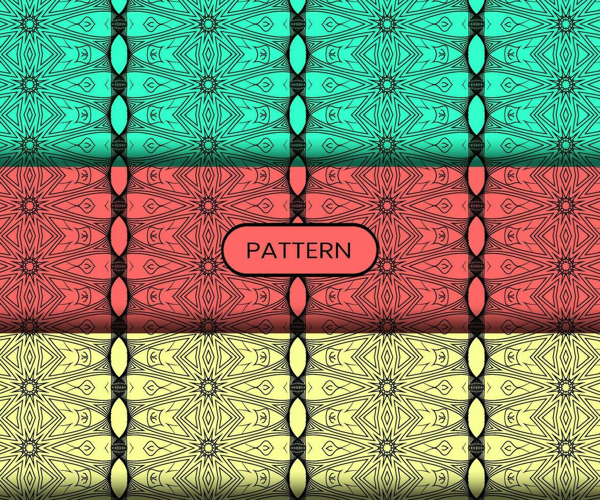 Pattern template for textile to print ready vector