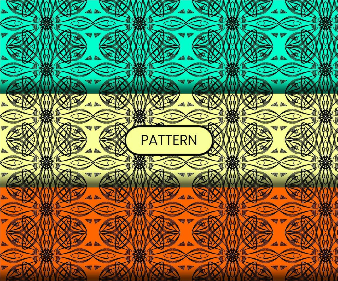 Pattern template for textile to print ready vector