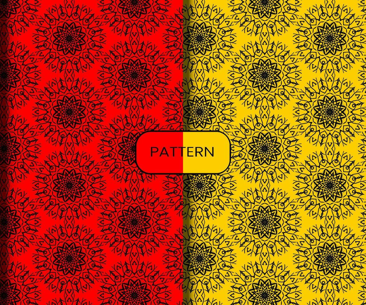 Pattern template for textile to print ready vector