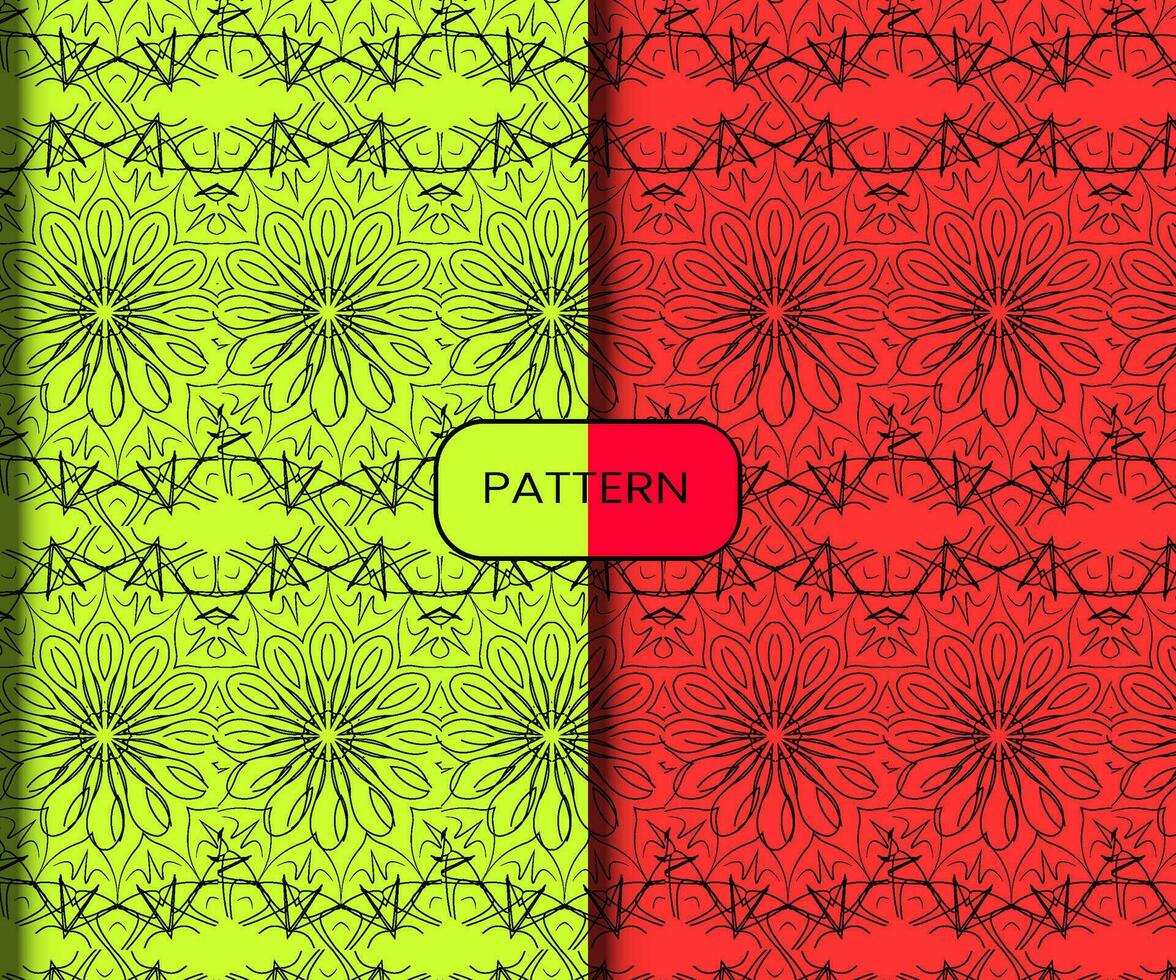 Pattern template for textile to print ready vector