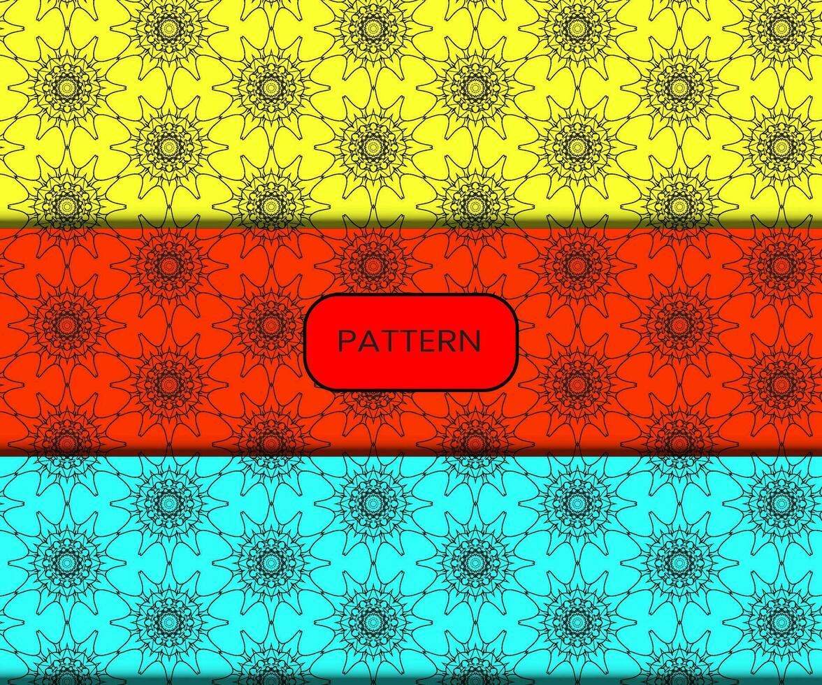 Pattern template for textile to print ready vector