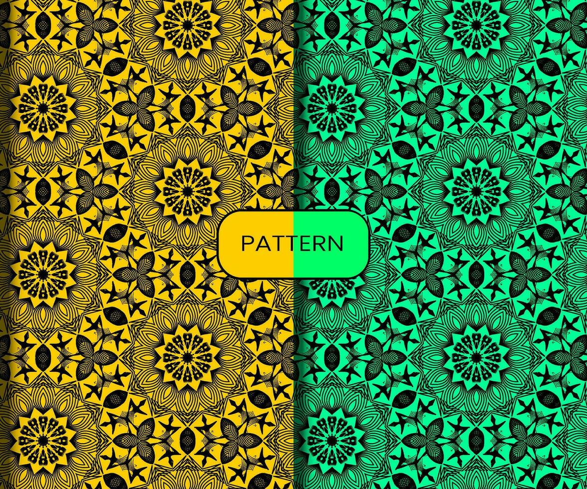 Pattern template for textile to print ready vector