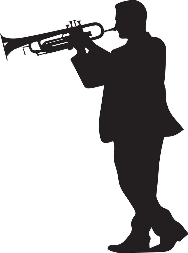 Trumpet Silhouette Vector Images (over 6,100)