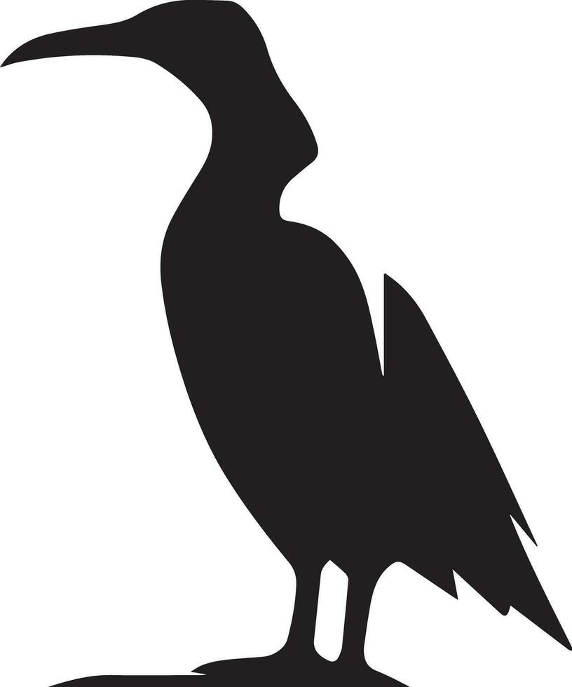 Bird Black And White, Vector Template Set for Cutting and Printing