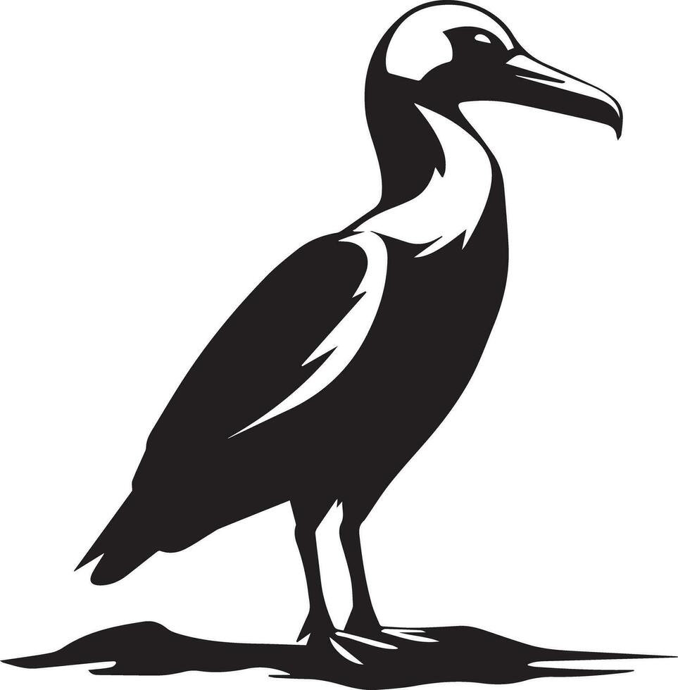 pájaro negro y blanco, vector modelo conjunto para corte y impresión