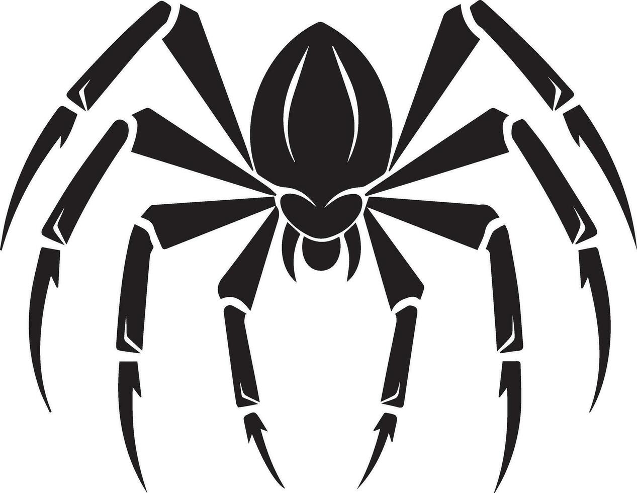 Spider Black and White Vector Template for Cut and Print