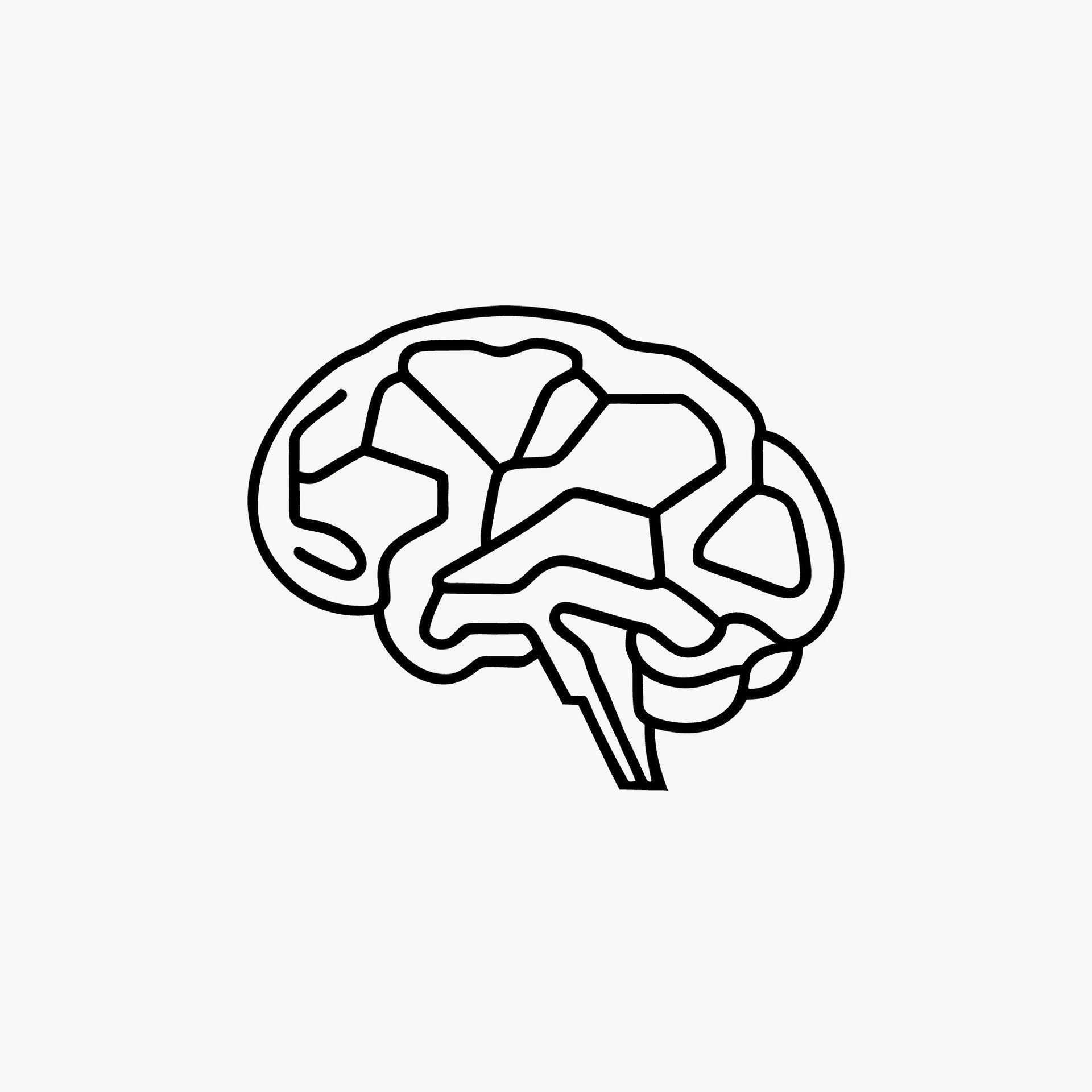 Brain neural outlined logo Brain logo design 25535910 Vector Art at ...