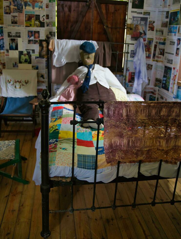 Mahe Seychelles 02.07.2023 inside the house of Rosa, the maid bedroom, she was working for the British family at the craft village dated back in 1870s, Mahe Seychelles photo