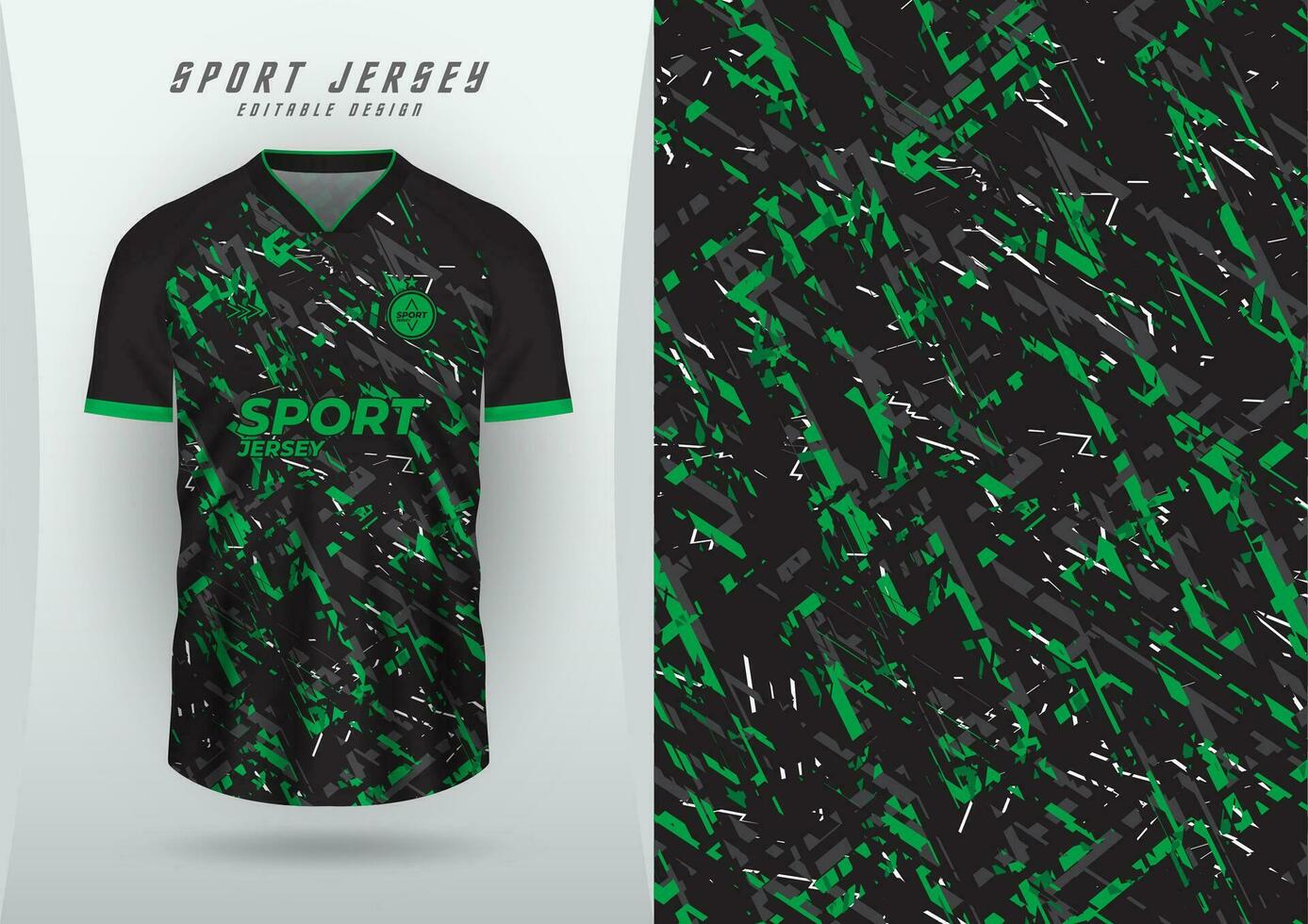 antecedentes para Deportes jersey, fútbol jersey, corriendo jersey, carreras jersey, grunge patrón, negro y verde vector